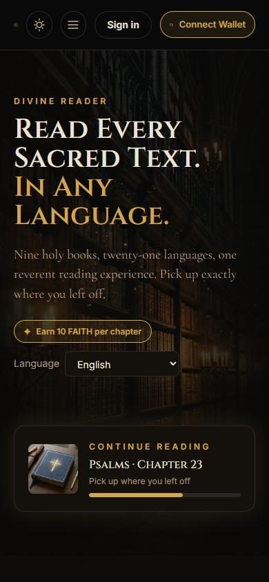 Screenshot of Divine Reader