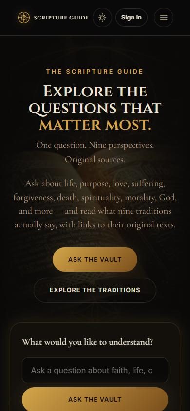Screenshot of The Scripture Guide